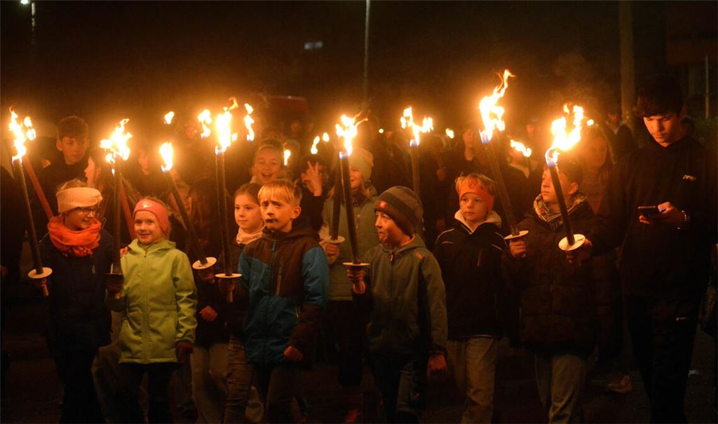 Fackellauf durch Illingen