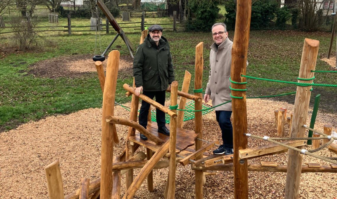 Neuer Spielplatz in Mühlhausen ist für die Kinder freigegeben