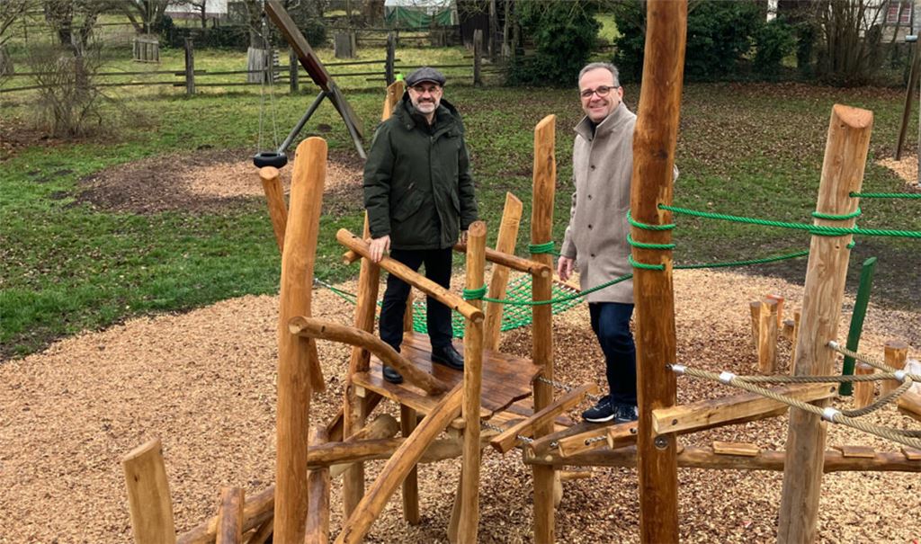Neuer Spielplatz in Mühlhausen ist für die Kinder freigegeben