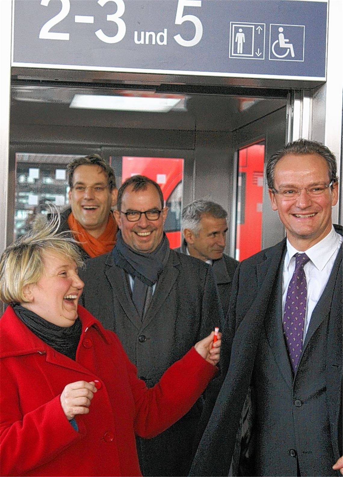 Ab sofort gilt: mit dem Aufzug zum Zug