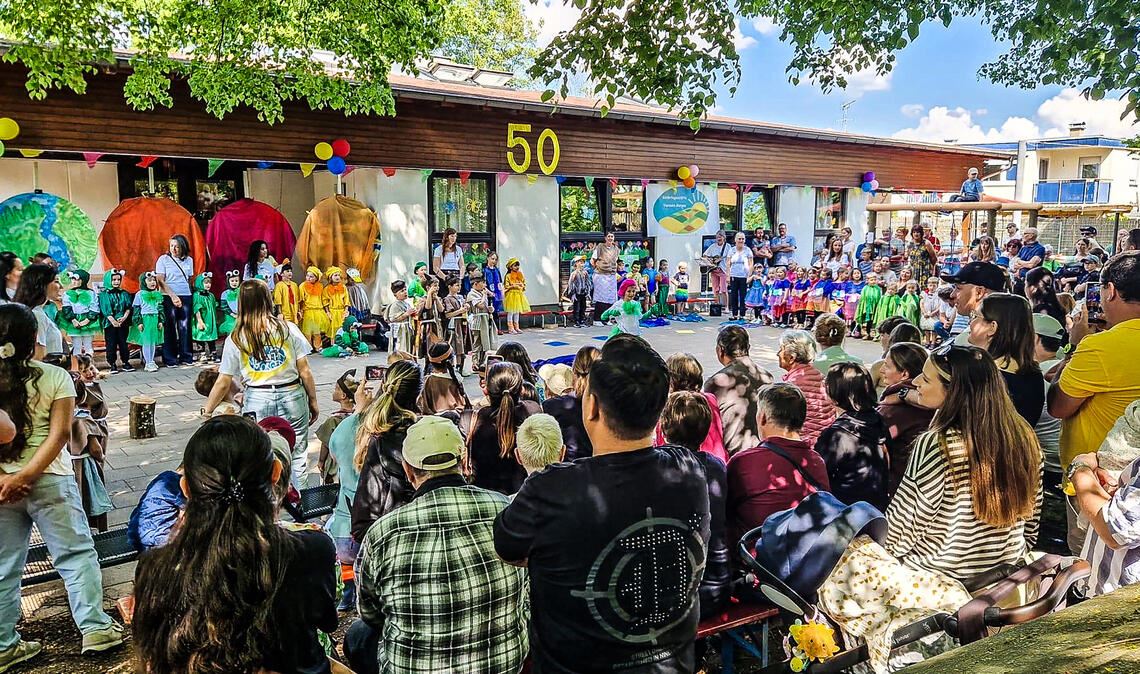 Kita „Vierzehn Morgen“ feiert beim Sommerfest ihr 50-jähriges Bestehen