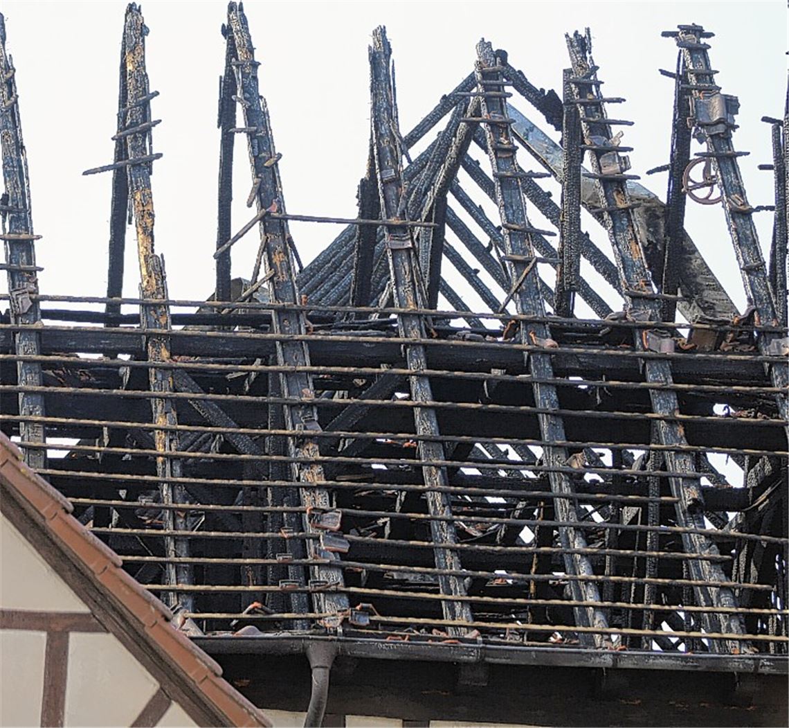 Feuer im Ortskern: War Elektrik schuld?