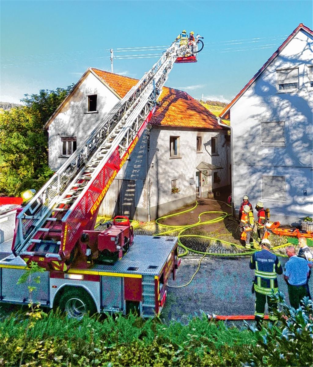 Großeinsatz in Schützingen