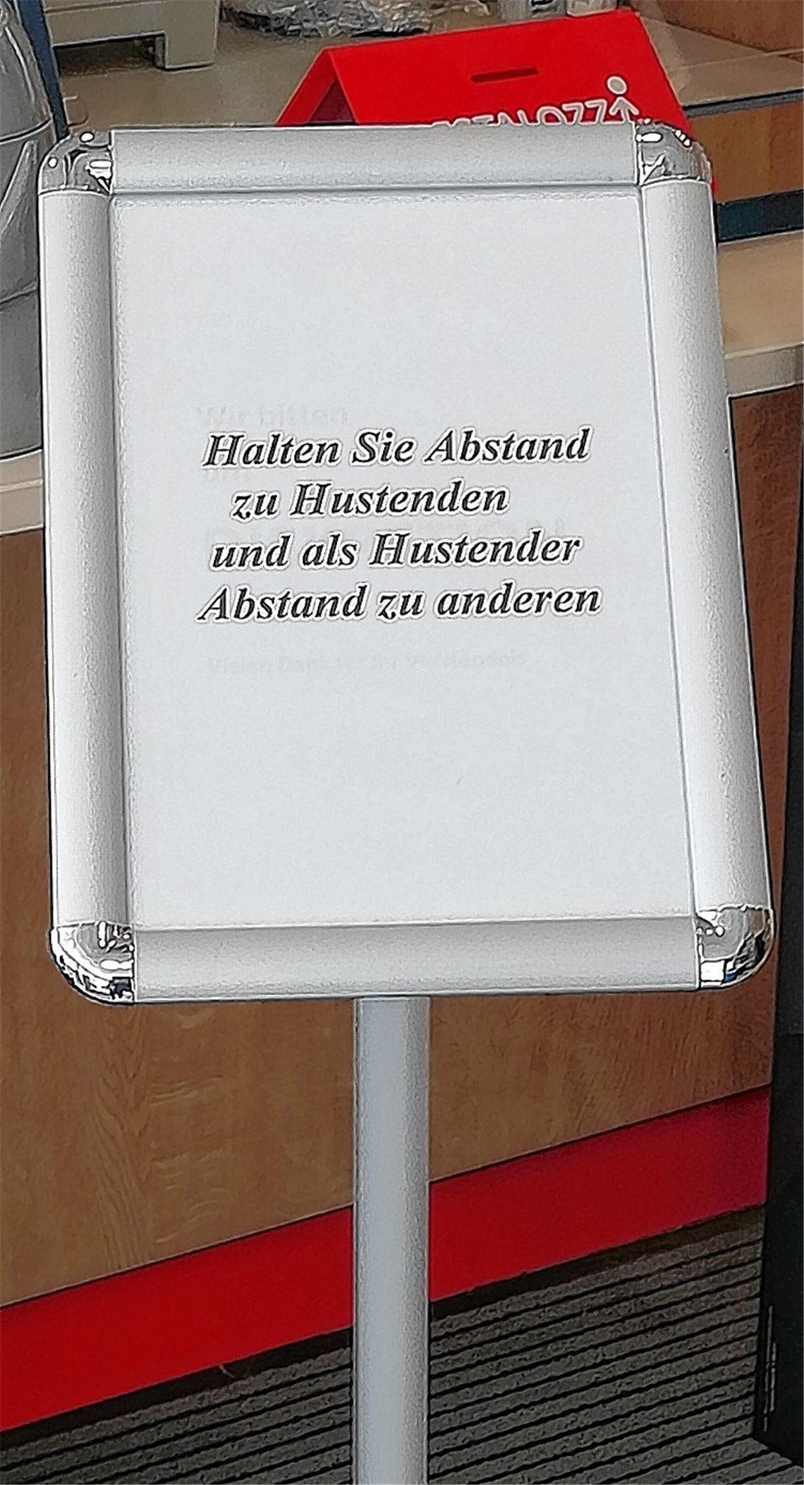 Keine Husterie!