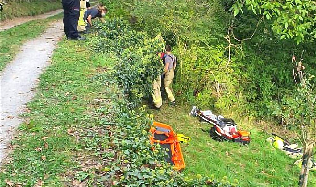 Feuerwehr birgt abgestürzten Senior