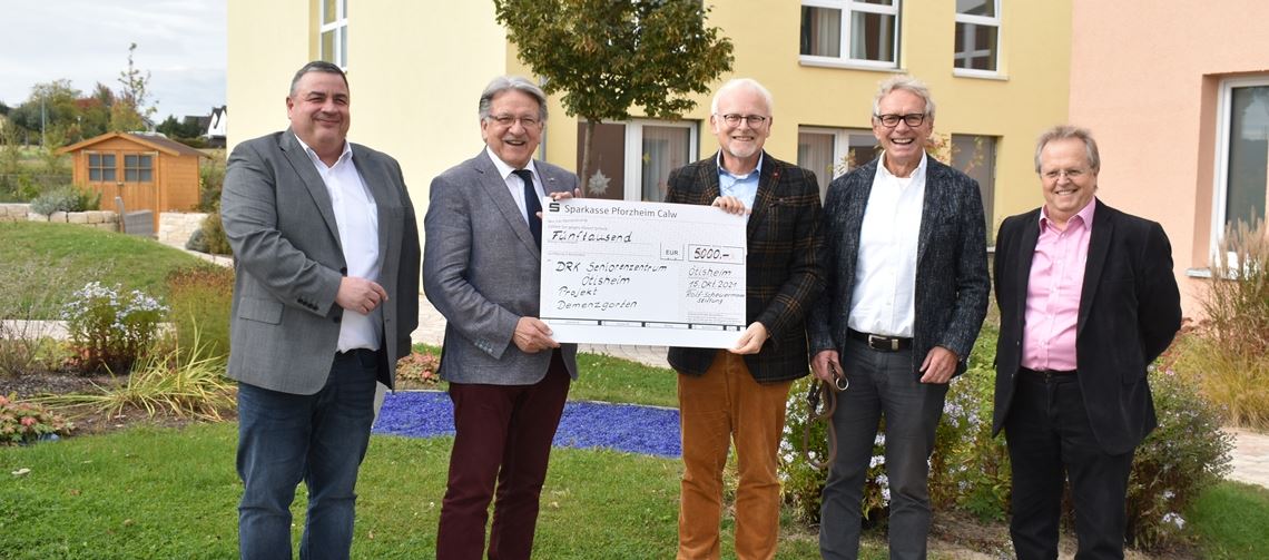 Spende für Demenzgarten