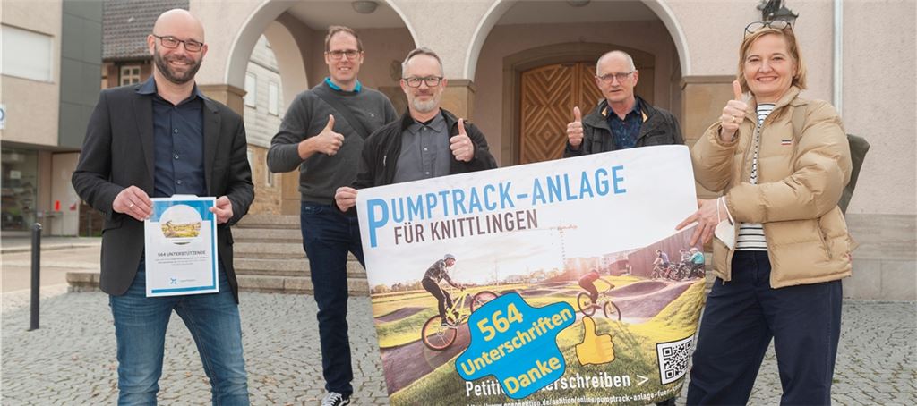 564 Unterschriften werben für das Pumptrack-Projekt