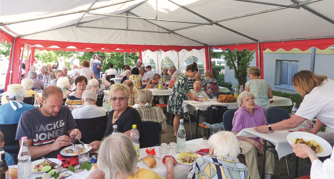 Sommerfest am Sommerabend