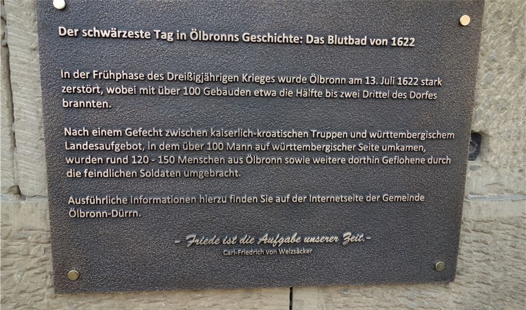 Als Ölbronn in Flammen aufging