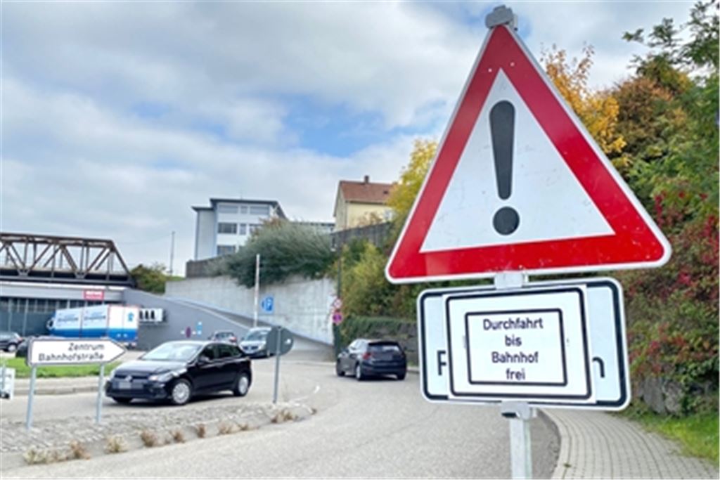 Baustellen-Beschilderung ist nachgebessert