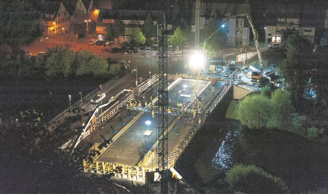 Der Brückenbau – ein Rückblick in Bildern