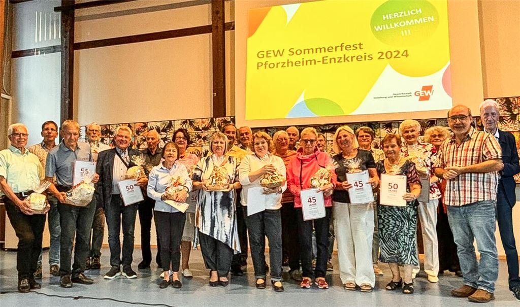 GEW ehrt Jubilare