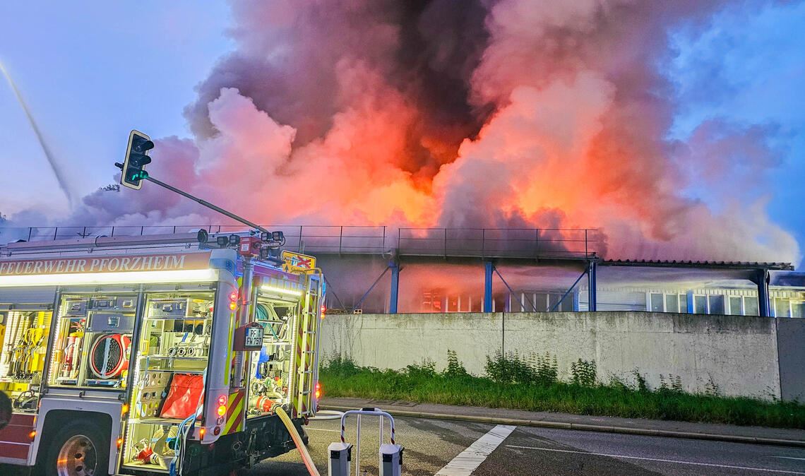 Millionenschaden nach Großbrand in der Pforzheimer Oststadt