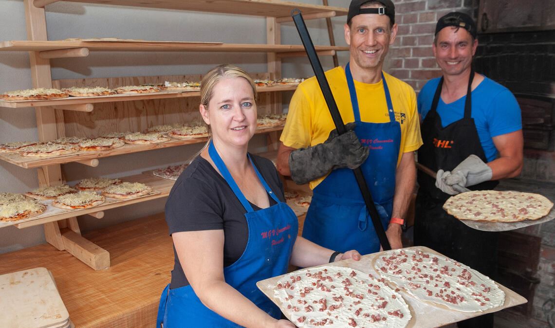 Gute Laune und 215 Flammkuchen