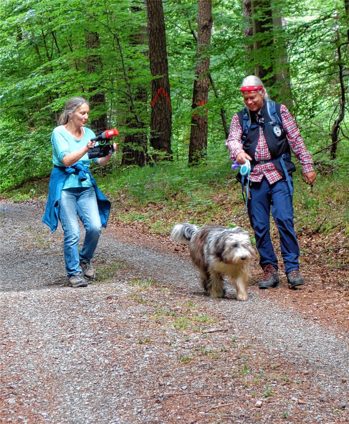 Bild von den Dreharbeiten zum SWR-Beitrag, der am Freitag ausgestrahlt wird.privat
