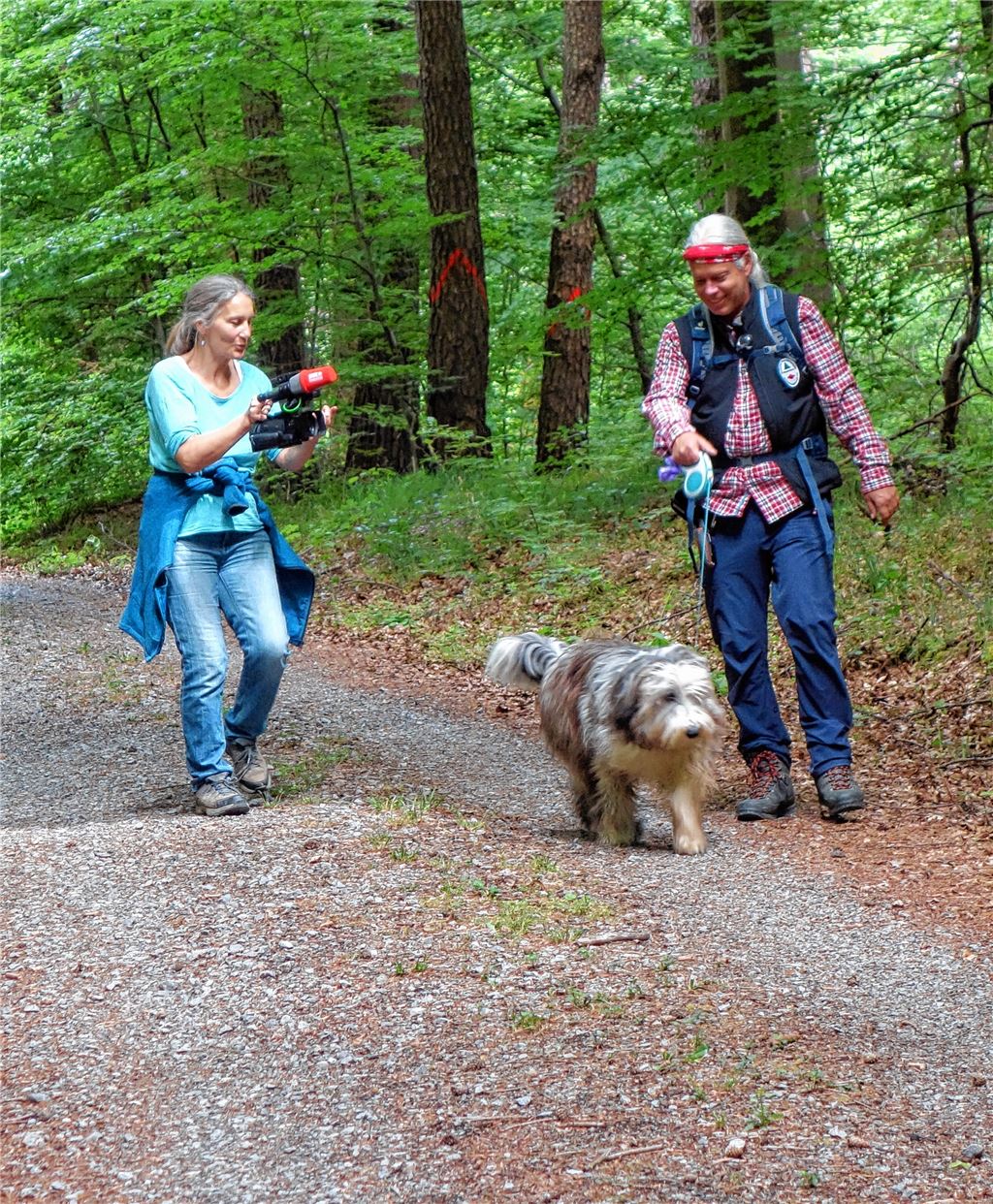 Bild von den Dreharbeiten zum SWR-Beitrag, der am Freitag ausgestrahlt wird.privat