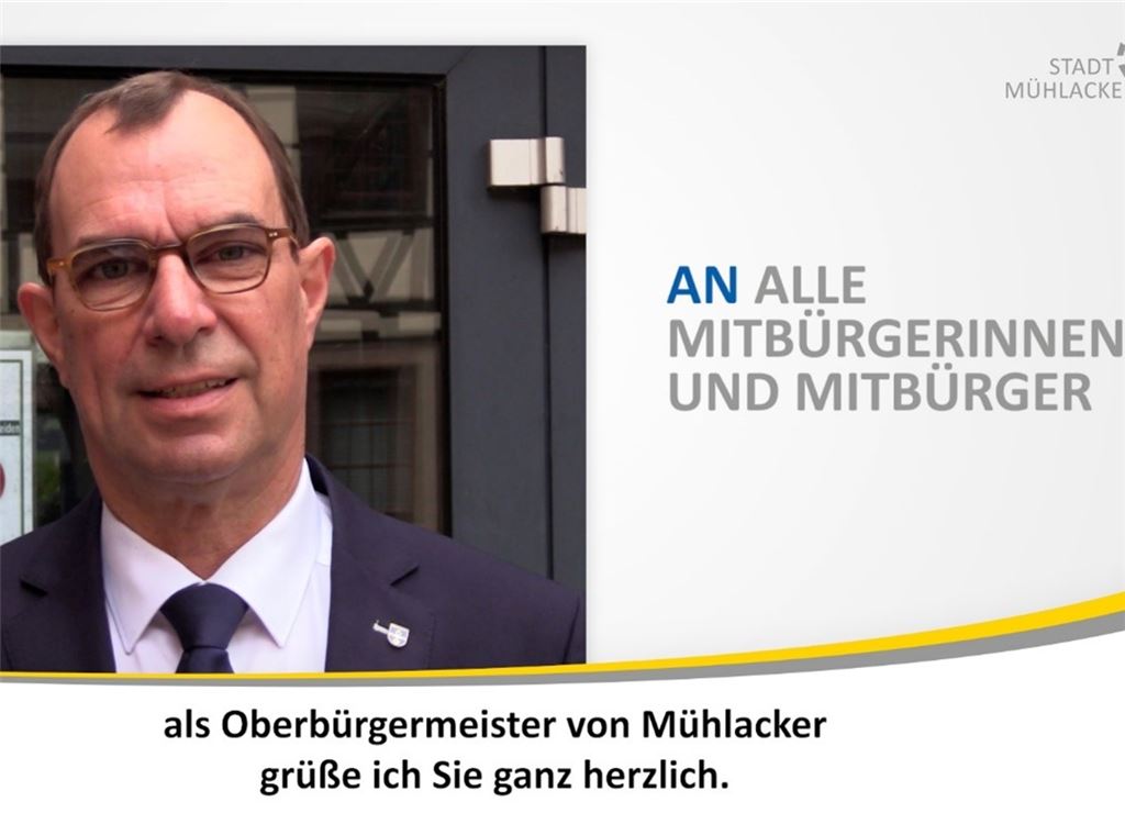 Bildausschnitt zum Videoclip von Oberbürgermeister Frank Schneider. Foto: privat