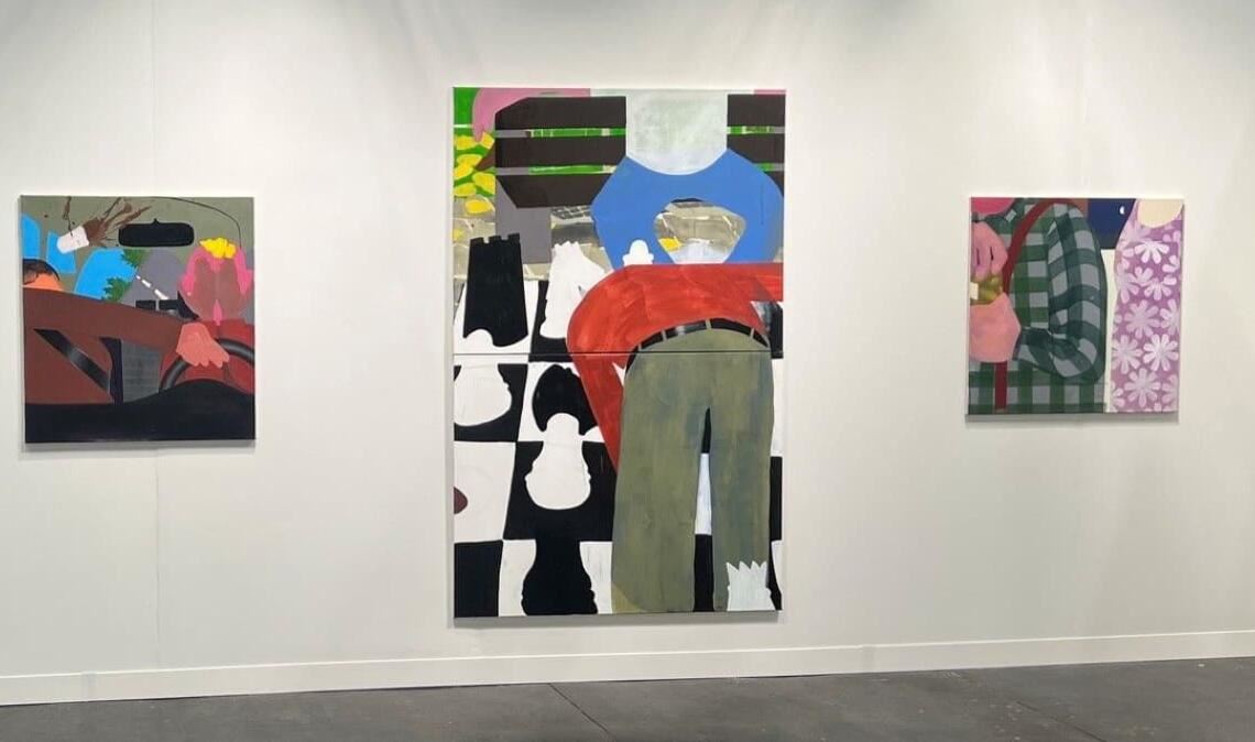 Bilder von Carlo Krone bei der Armory Show in New York am Stand der Galerie Thomas Fuchs