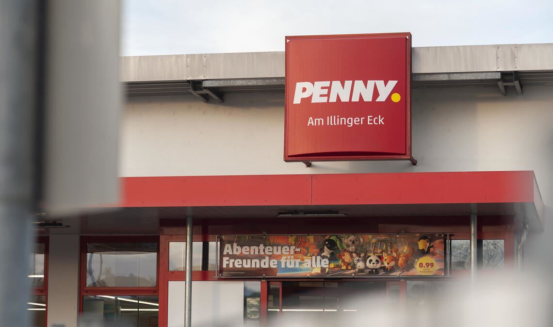 Penny kommt nicht in den Letten Bislang ist der Discounter „Penny“ am Illinger Eck vertreten, wo regelmäßig auch viele Lomersheimer einkaufen. Symbolfoto: Archiv
