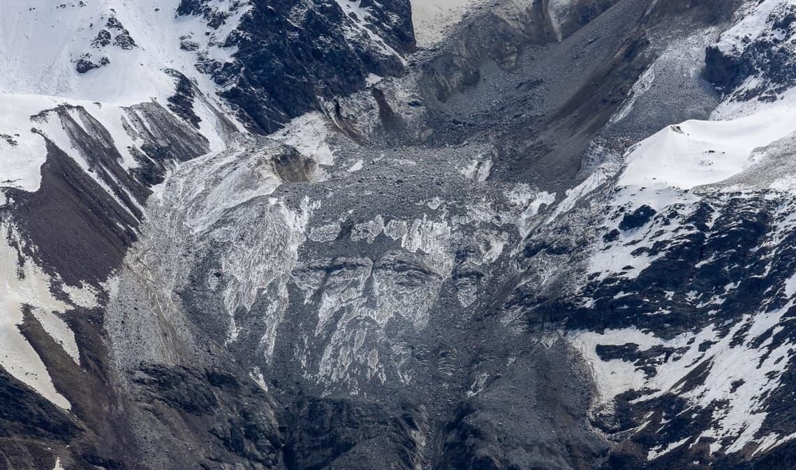 Blatten im Lötschental (Schweiz) nach dem Felssturz am 29. Mai 2025. 