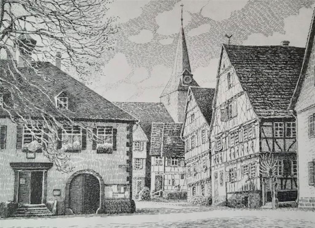 Blick auf Wiernsheim. Bild: privat