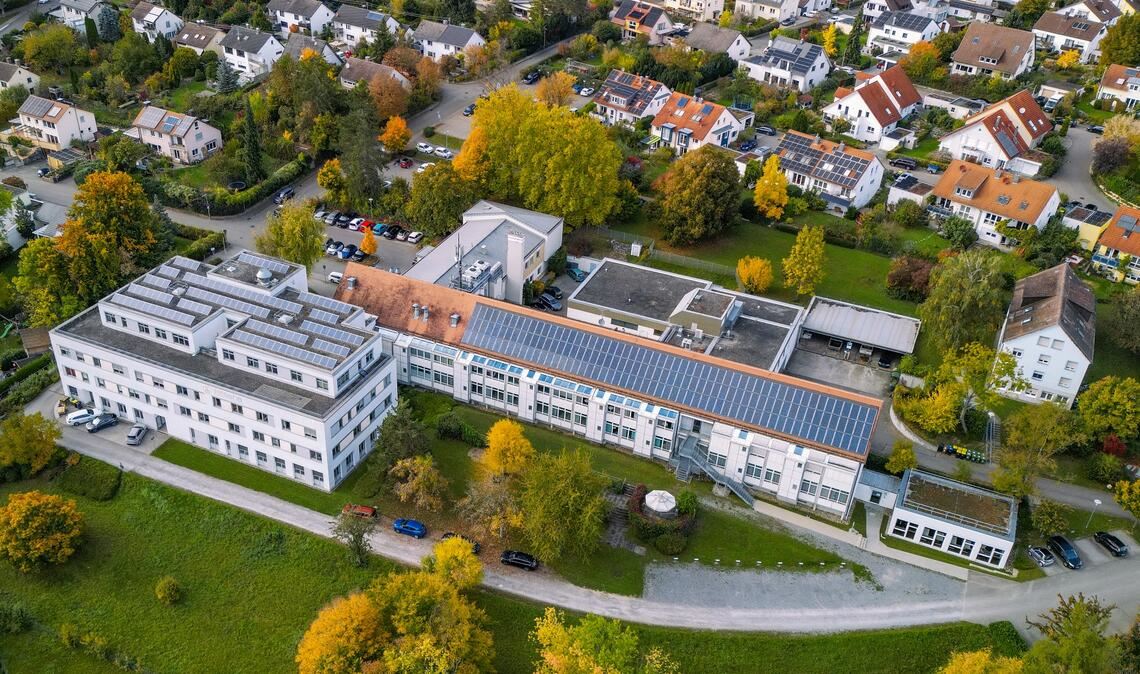 Wird „Vaisana“ das Herz eines neuen Quartiers? Blick auf das Gelände des früheren Vaihinger Krankenhauses. Foto: Stadt Vaihingen/Brunner