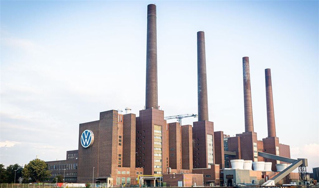 Blick auf das VW-Werk in Wolfsburg.