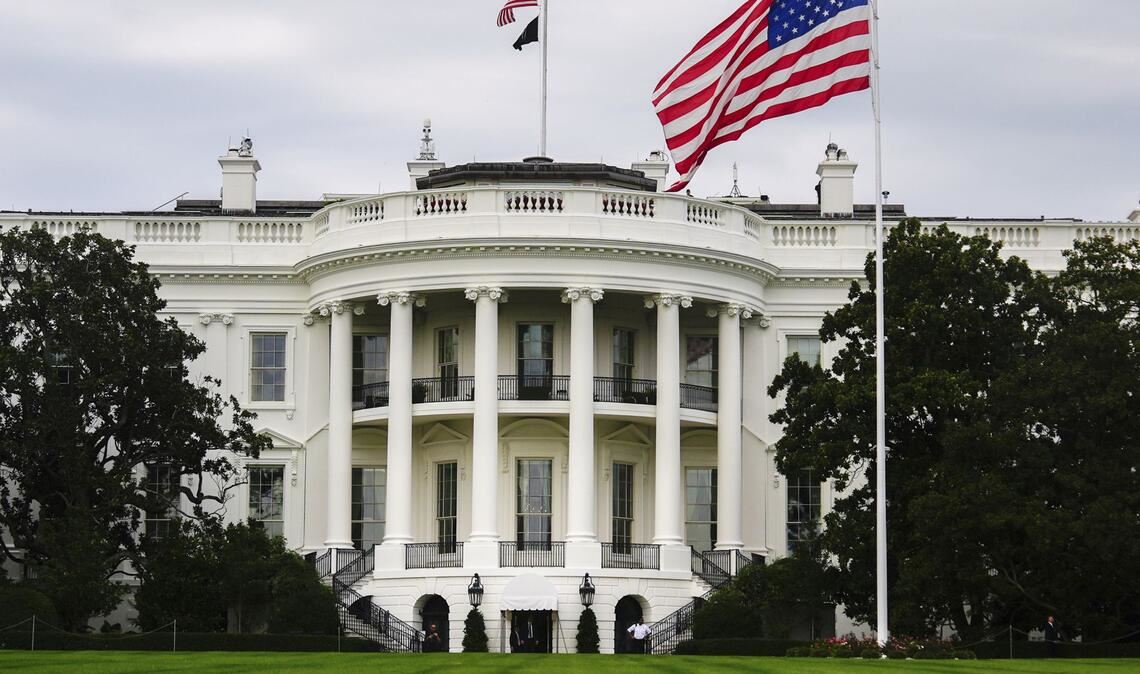 Blick auf das Weiße Haus in Washington D.C. – die US-Regierung hatte der iranischen Führung zuletzt ein Ultimatum gestellt.