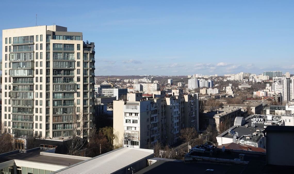 Blick auf das Zentrum von Moldaus Hauptstadt Chisinau.