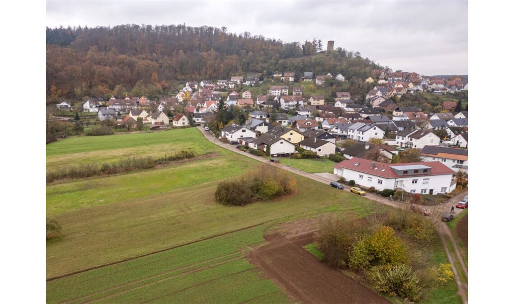Blick auf den Bereich, in dem das Baugebiet entstehen soll. Foto: Fotomoment
