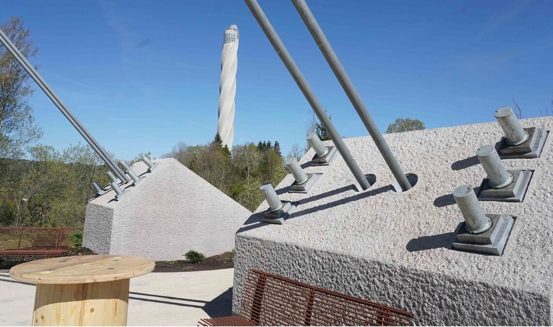 Blick auf den Rottweiler Testturm.