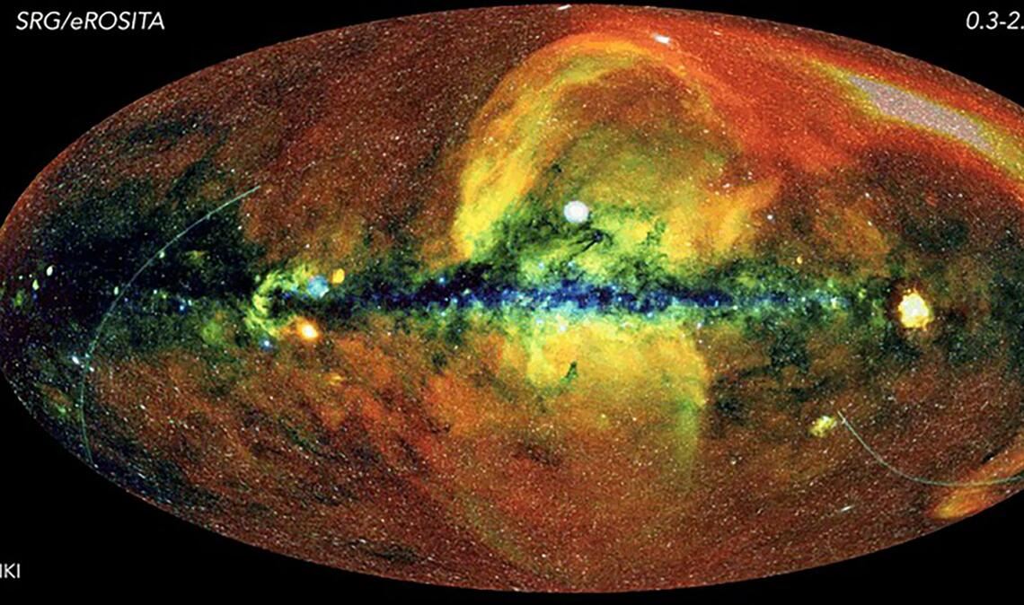 Blick auf den „weichen“ Röntgenhimmel – ohne Vordergrund-Störstrahlung aus dem Sonnensystem.