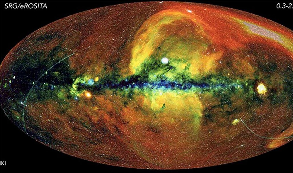 Blick auf den „weichen“ Röntgenhimmel – ohne Vordergrund-Störstrahlung aus dem Sonnensystem.