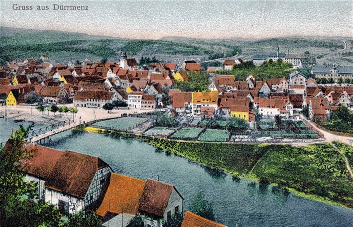 Neue eCards zeigen: So sah es früher in den Enzgärten aus Blick auf die Dürrmenzer Gärten um 1913: Diese Ansicht stellt der Verschönerungsverein als elektronische Grußkarte zur Verfügung.