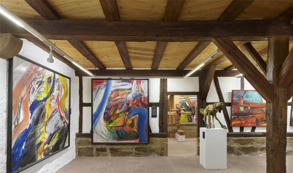 Blick in die Kunstsammlung Heinrich auf demSchafhof in Maulbronn. Foto: privat
