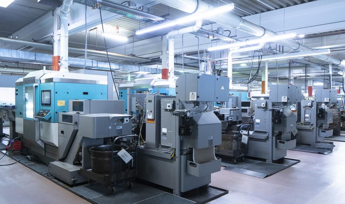 Blick in die Produktion: Hier gehen Ende Februar für immer die Lichter aus. Foto: Geissel GmbH