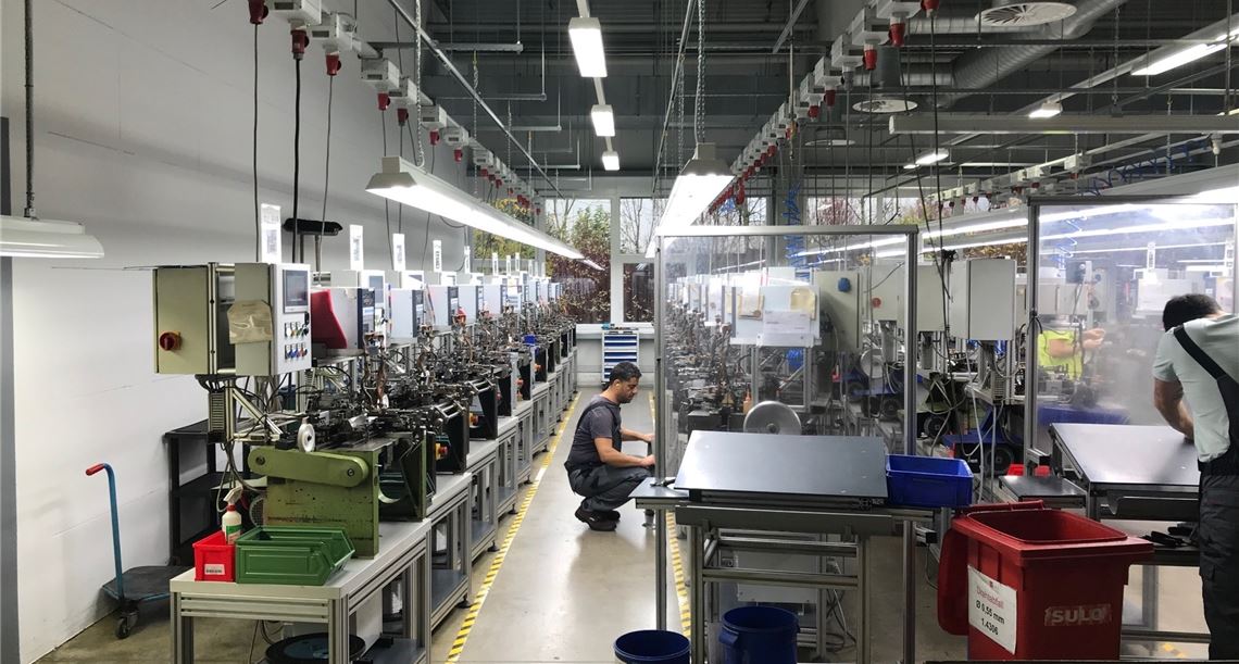 Blick in die Produktion der Firma Münch im Industriepark Waldäcker.Archiv