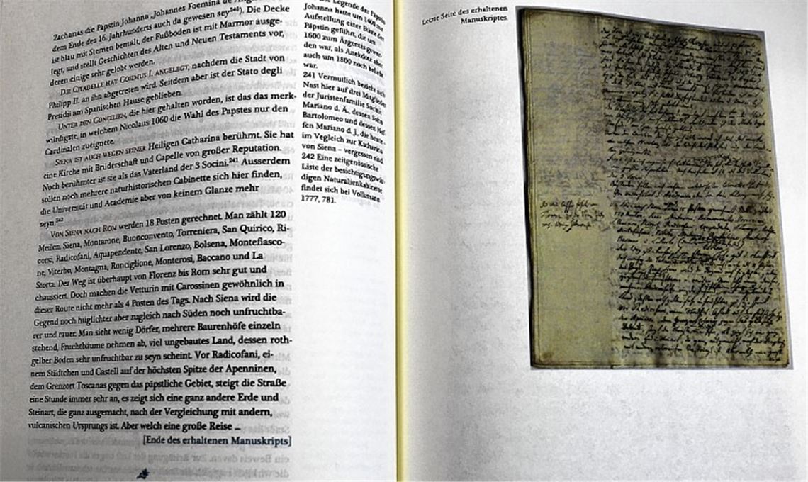 Auf den Spuren eines frühen Italienreisenden