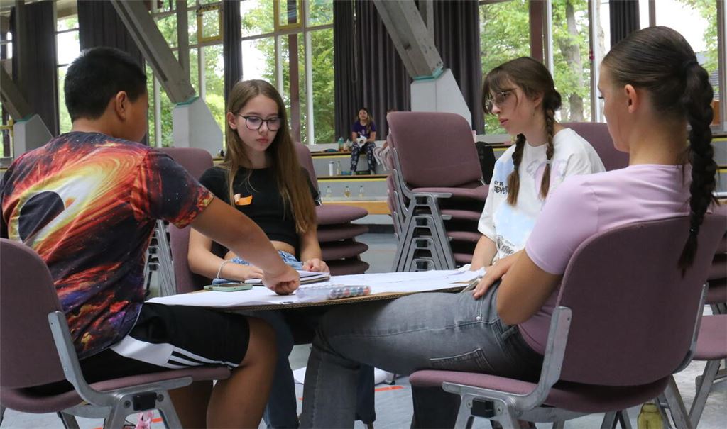 Blick zurück zum Jugendforum: In Kleingruppen werden Wünsche erarbeitet und eruiert, was in Wiernsheim noch fehlt. Foto: Archiv