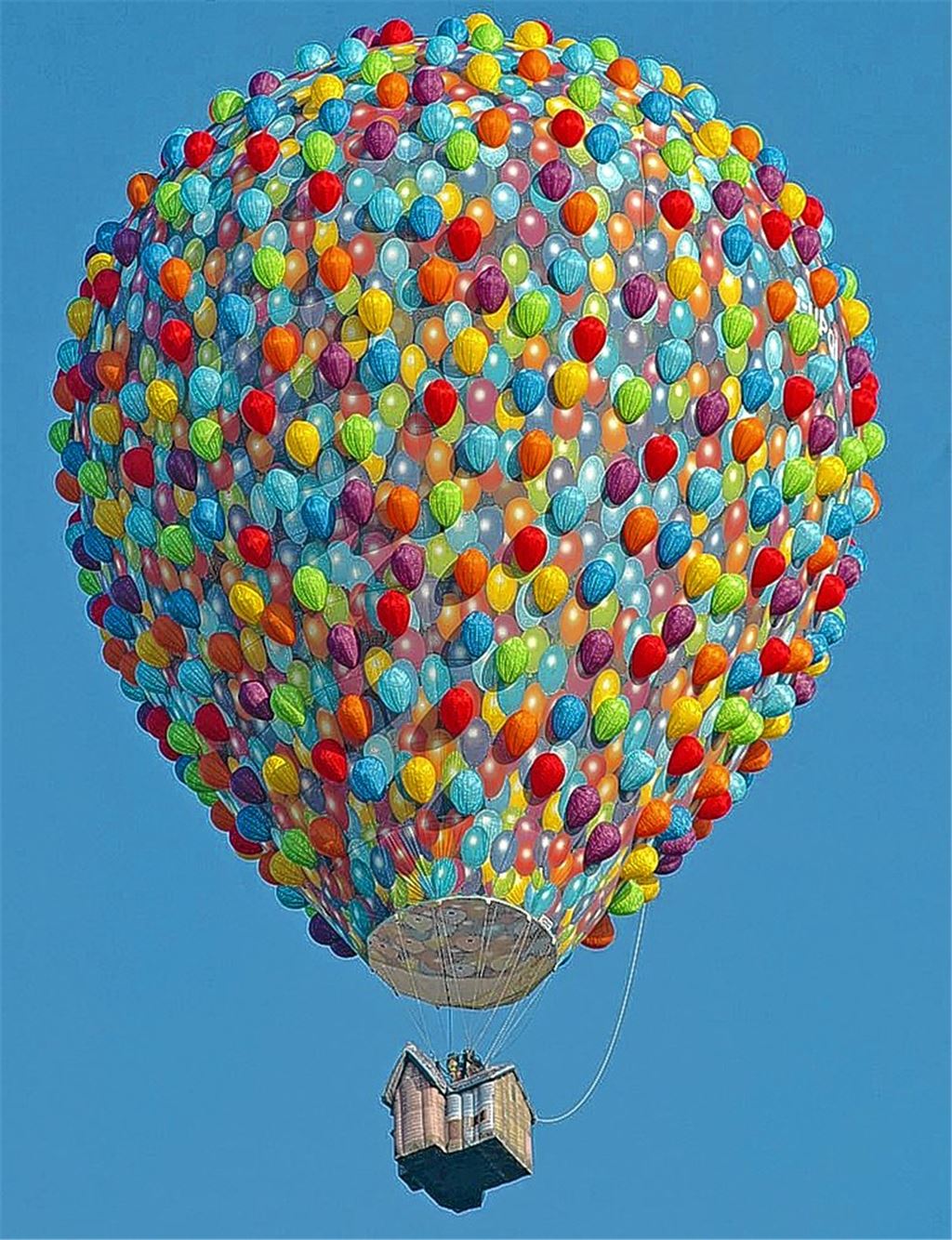 Himmel gehört den Heißluftballonen