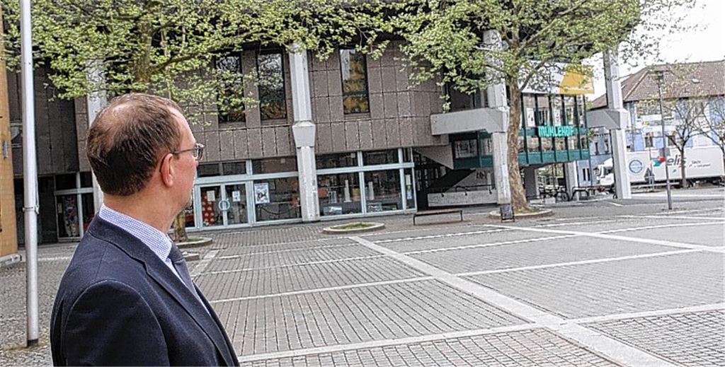 Blickrichtung Mühlehof: Die Suche nach einem Investor für ein Einkaufszentrum ist für Oberbürgermeister Frank Schneider die nächste wichtige Weichenstellung für die Innenstadt.