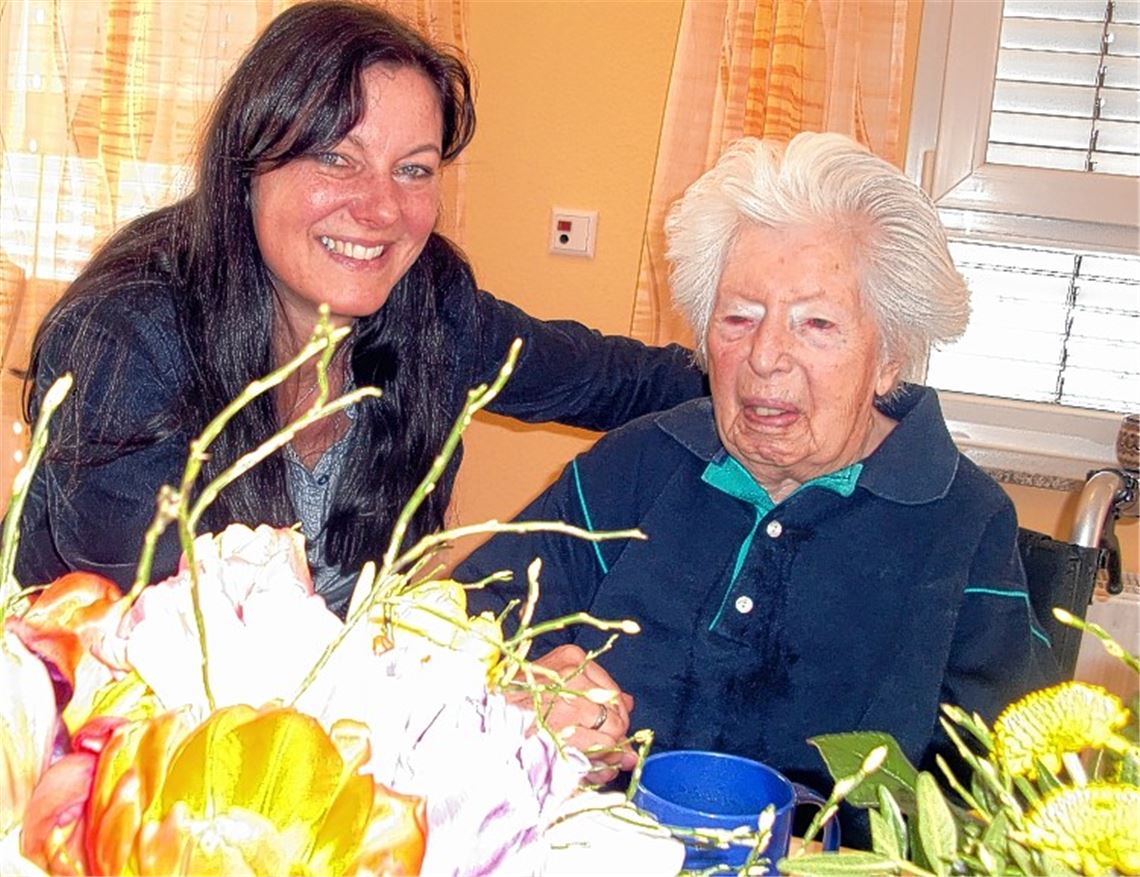 Blumen für Emilie Höfer.