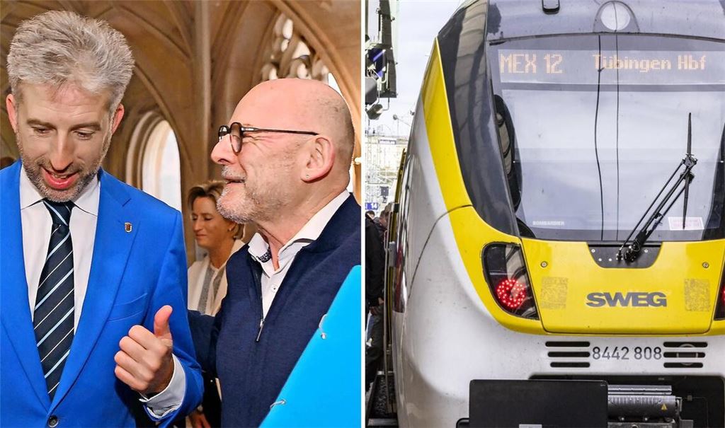 Boris Palmer hatte sich in einem Brief an Verkehrsminister Winfried Hermann über die Zugverbindung Tübingen-Stuttgart beschwert.