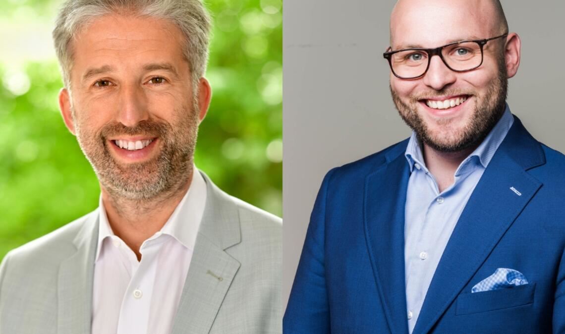 Boris Palmer (links) führt heute Abend ein Streitgespräch mit Markus Frohnmaier (rechts).