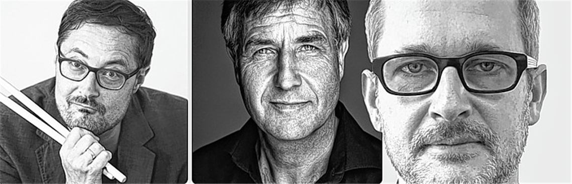 Boris Ritter (re.) mit seinen Kollegen Klaus Dusek undEckhard Stromer (li.).privat