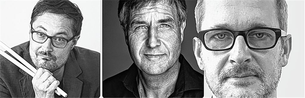 Boris Ritter (re.) mit seinen Kollegen Klaus Dusek undEckhard Stromer (li.).privat