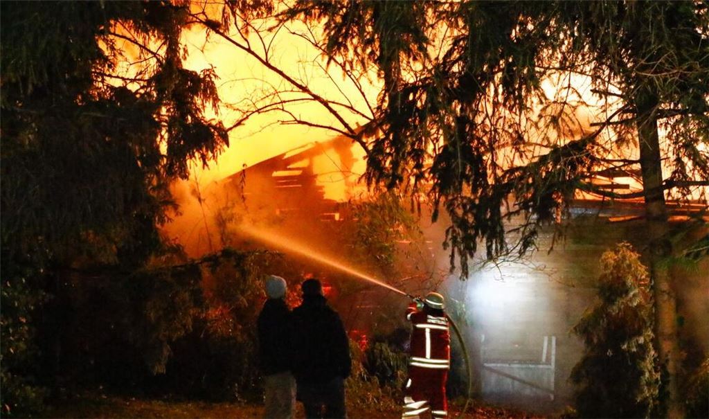 Brand bei der Störrmühle. Foto: Archiv