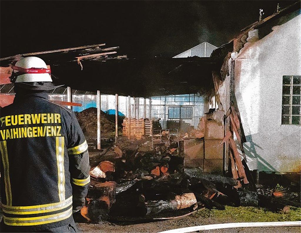 Brand in Anbau von Sammelunterkunft