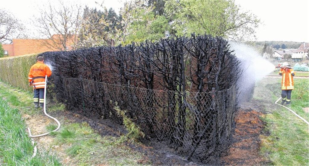 Brandheißer Einsatz in Pinache.