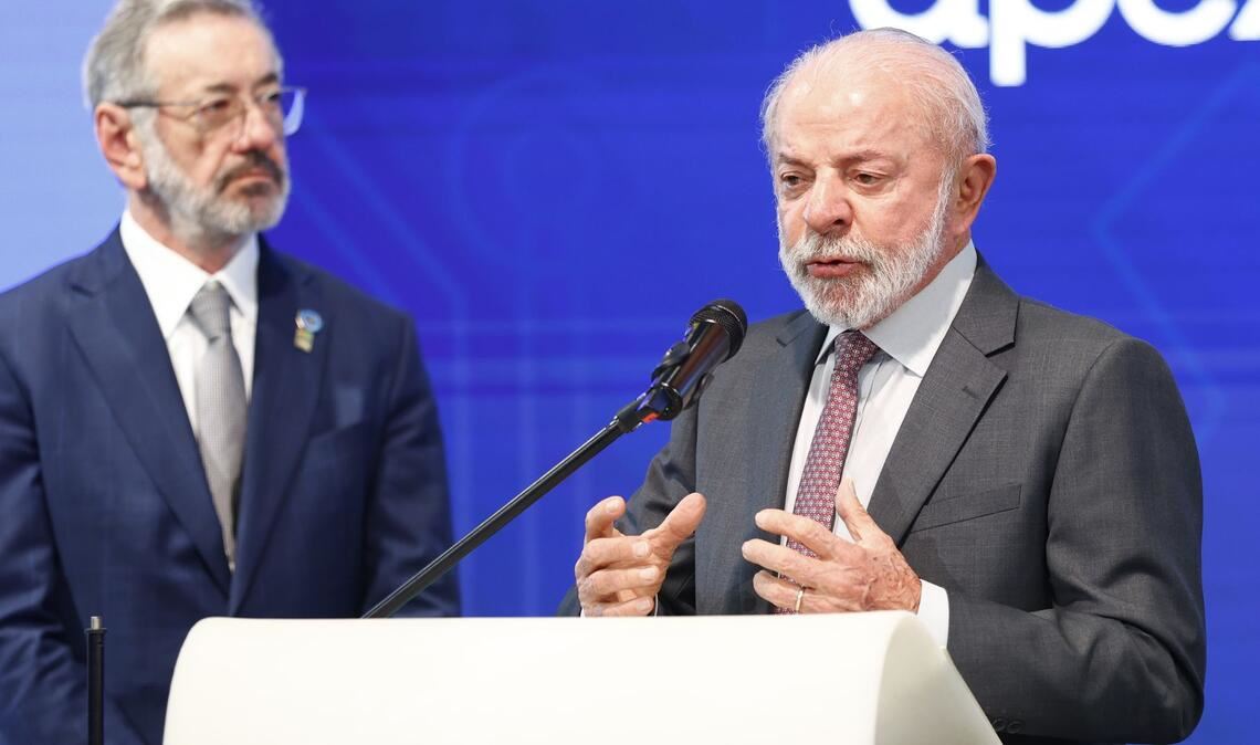 Brasiliens Präsident Lula auf der Hannover Messe – Brasilien ist das diesjährige Partnerland.